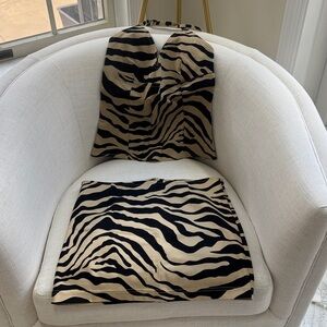 Guess Black and Tan Zebra Print Set